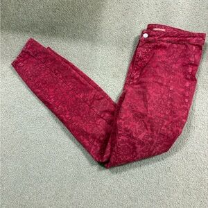 Anthropologie Pilcro Red High Rise Ankle Denim Pants 30 Tall